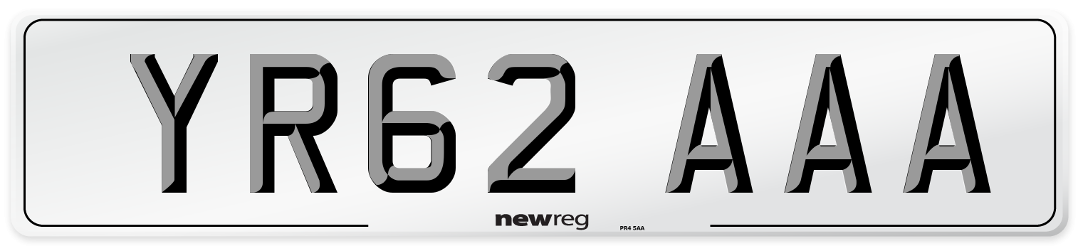 YR62 AAA Number Plate from New Reg